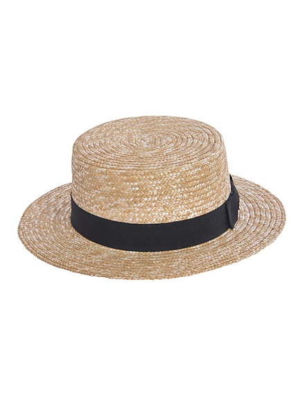 【GDS】 カラーリボンラフィアカンカンHAT