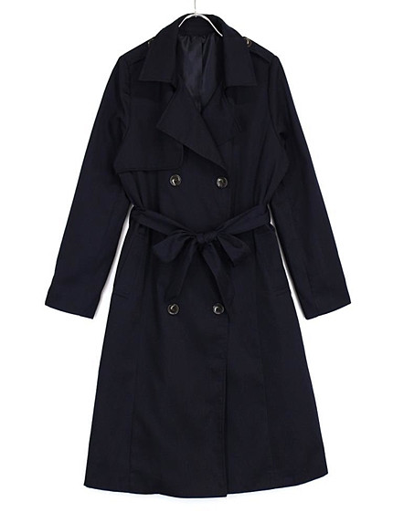 ベーシックロングトレンチコート