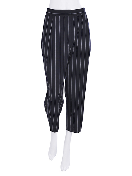 【W】ストライプタックパンツ