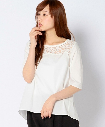◆STELLA CIFFONスクエアレーストップス/◆STELLA/C SQ LACE 7SL