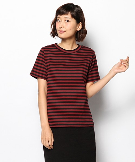 クルーネックボーダーＴシャツ