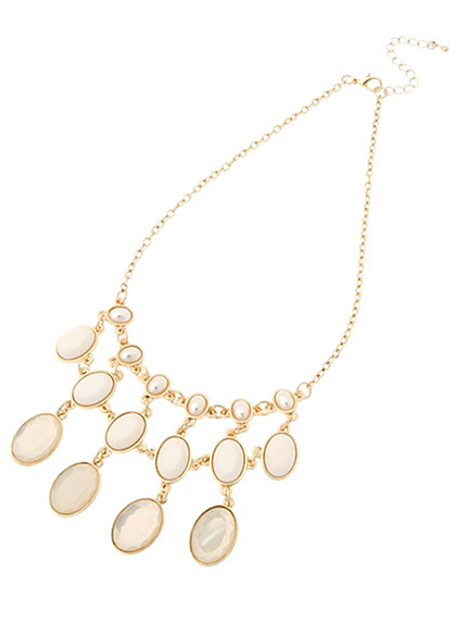 ボリュームビジューネックレス