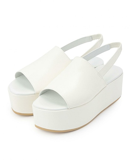ASTRAET(アストラット) プラットフォームサンダル ホワイト