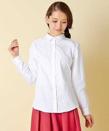 ストライプ＆ホワイトbasicシャツ