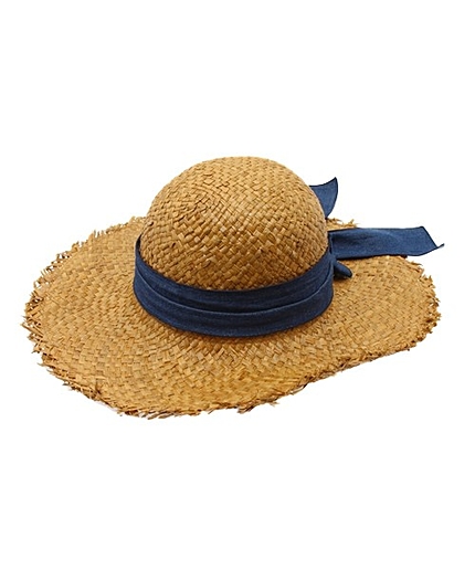 JC デニム リボン ハット / 麦わら帽子