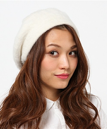 WEGO/アンゴラ風ベレー帽