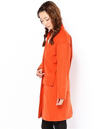 WEGO/ドロップショルダーメルトンテーラードジャケット