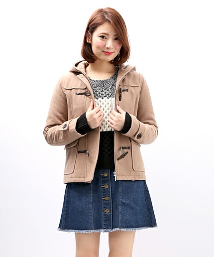 WEGO/ショートダッフルコート