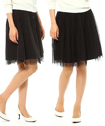 チュールリバーシブルスカート