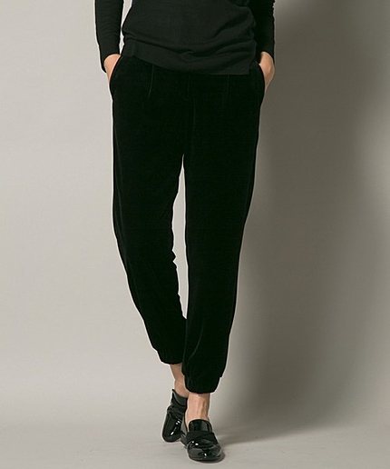 【セットアップ対応】ベルベットテーラリングパンツ（PaulSmithBLACK）