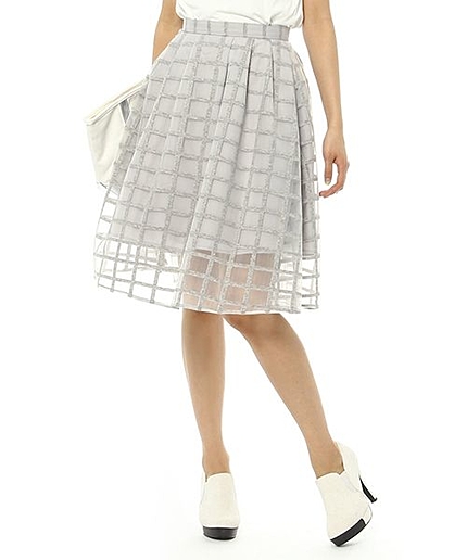 シースルーチェックスカート