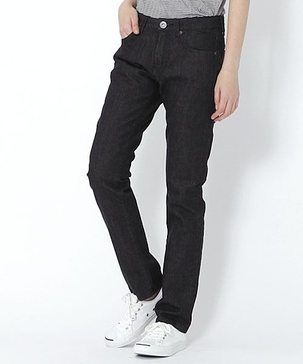 デニムテーパスキニーパンツ