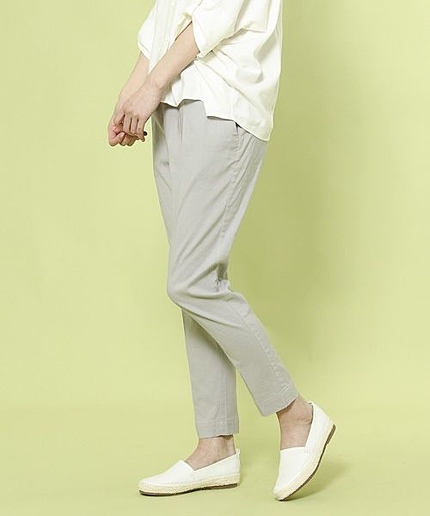 リネンレーヨンストレッチイージーパンツ