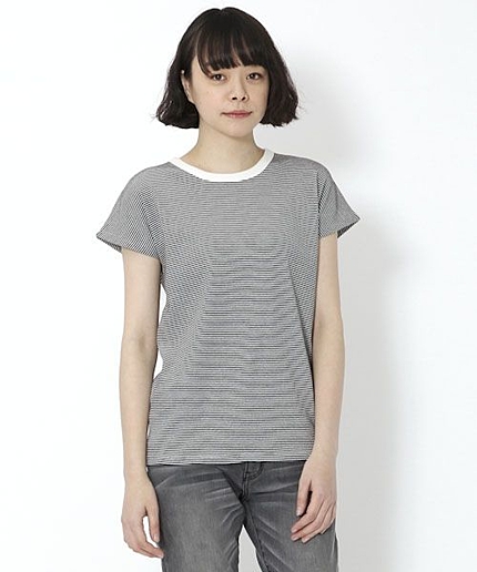 綿フライスフレンチ袖プルオーバー