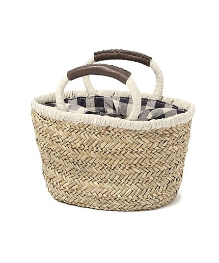 アソート生地ミニかごバッグ