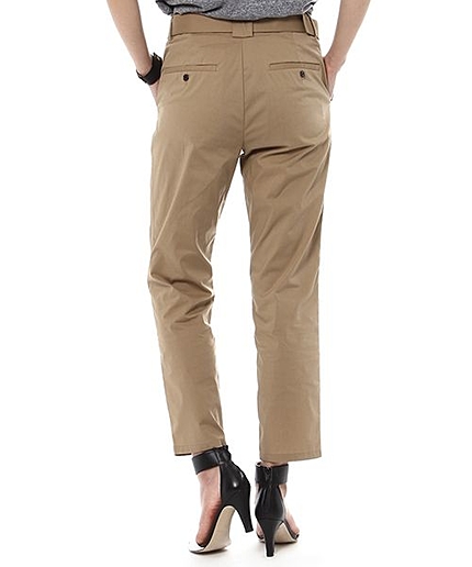 ウエストベルト付きパンツ