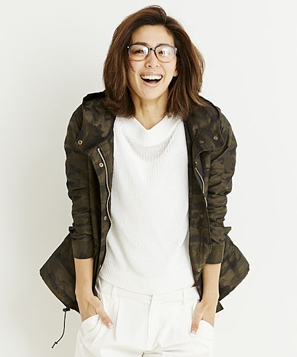 カモフラージュパーカー