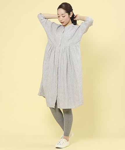 先染めリネンアソートワンピース