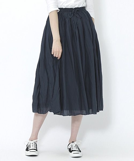 モダールバンブーリバーシブルロングスカート
