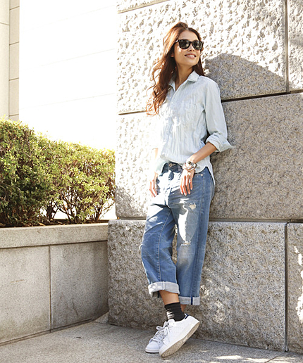 【VERY4月号掲載】ワイドダメージデニムパンツ