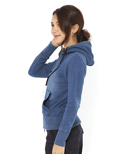 裏毛デニムパーカー