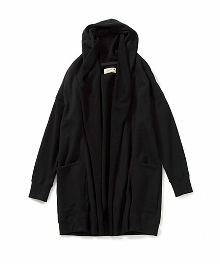 【pensee】裏毛フードカーディガン