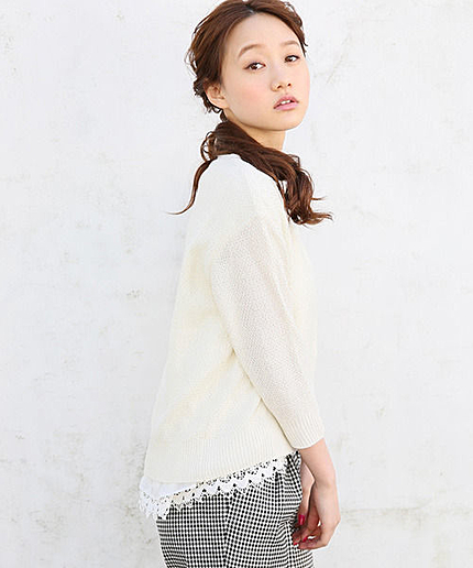 ★WEB限定アイテム★ＢＣキリカエプルオーバー7分袖／Ｗ