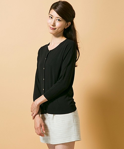 コットンモダールH･Tカーディガン