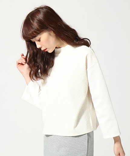 TR3Dジャガードプルオーバー8分袖