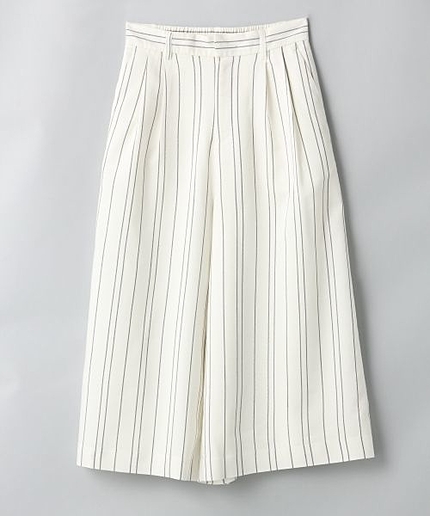 ムジガラワイドクロップドパンツ