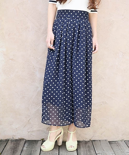 【新柄追加】シフォンワイドパンツ