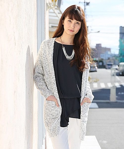 【大人気】ＭＩＸニットロングカーデ長袖
