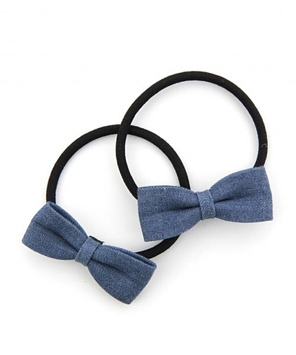 デニム２Ｐリボンポニー