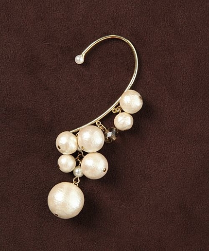 コットンパールイヤーフック