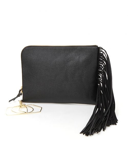 フリンジクラッチバッグ