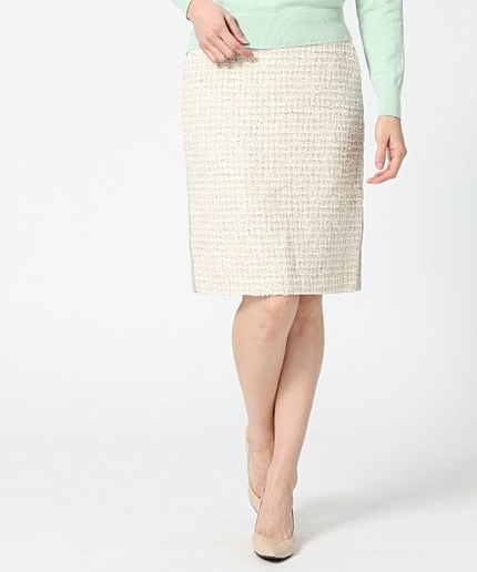 ツイードタイトスカート