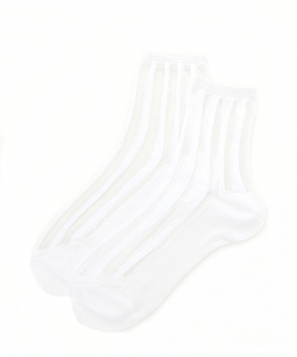 シースルーストライプソックス