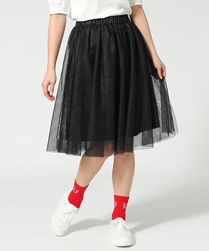 チュールミモレスカート