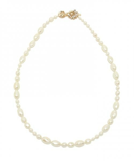 ブローチバロックパールネックレス