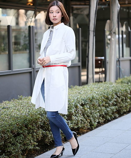 シャツワンピコート