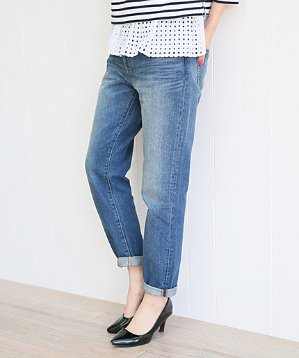 ボーイフレンドデニムパンツ