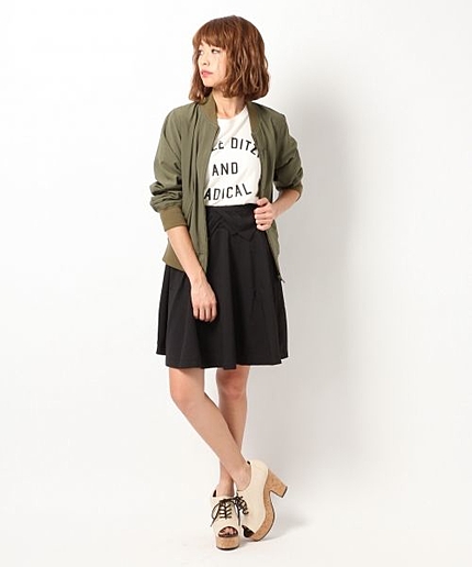 リボンウエストスカート / Heather be