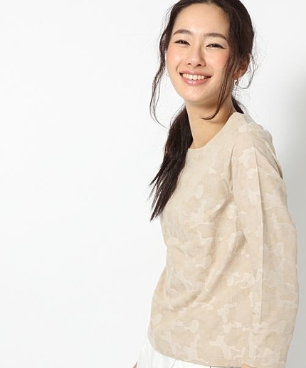 ウシロZIPクロップドブラウス