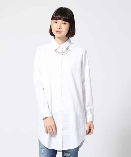 デザインタックシャツワンピース