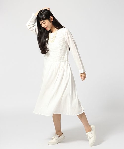 【WEB限定価格】レースキリカエフレアワンピース