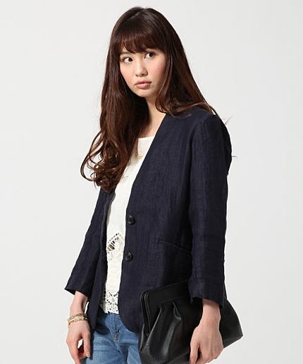 【WEB限定価格】【フランス産高品質リネン】フレンチリネンジャケット