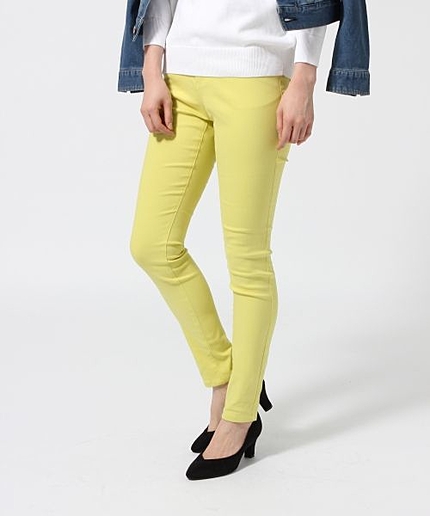 カラースキニーパンツ