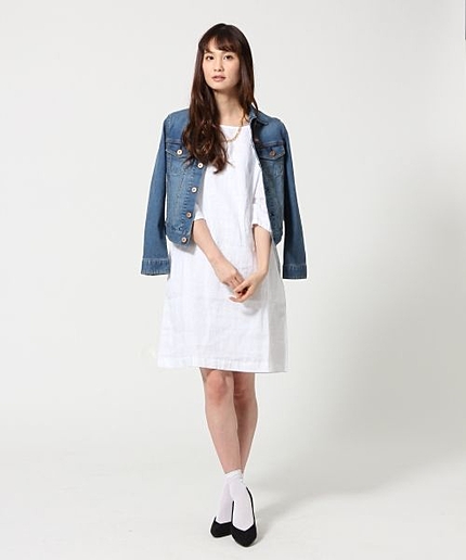 【長澤まさみさんCM着用】フレンチリネンワンピース