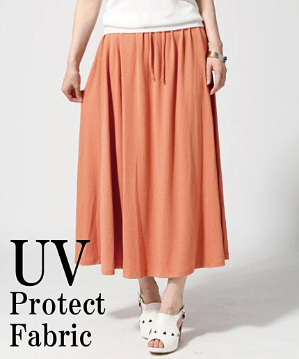 【機能素材シリーズ】14SSUVカットマキシスカート