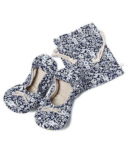 小花携帯ルームシューズ